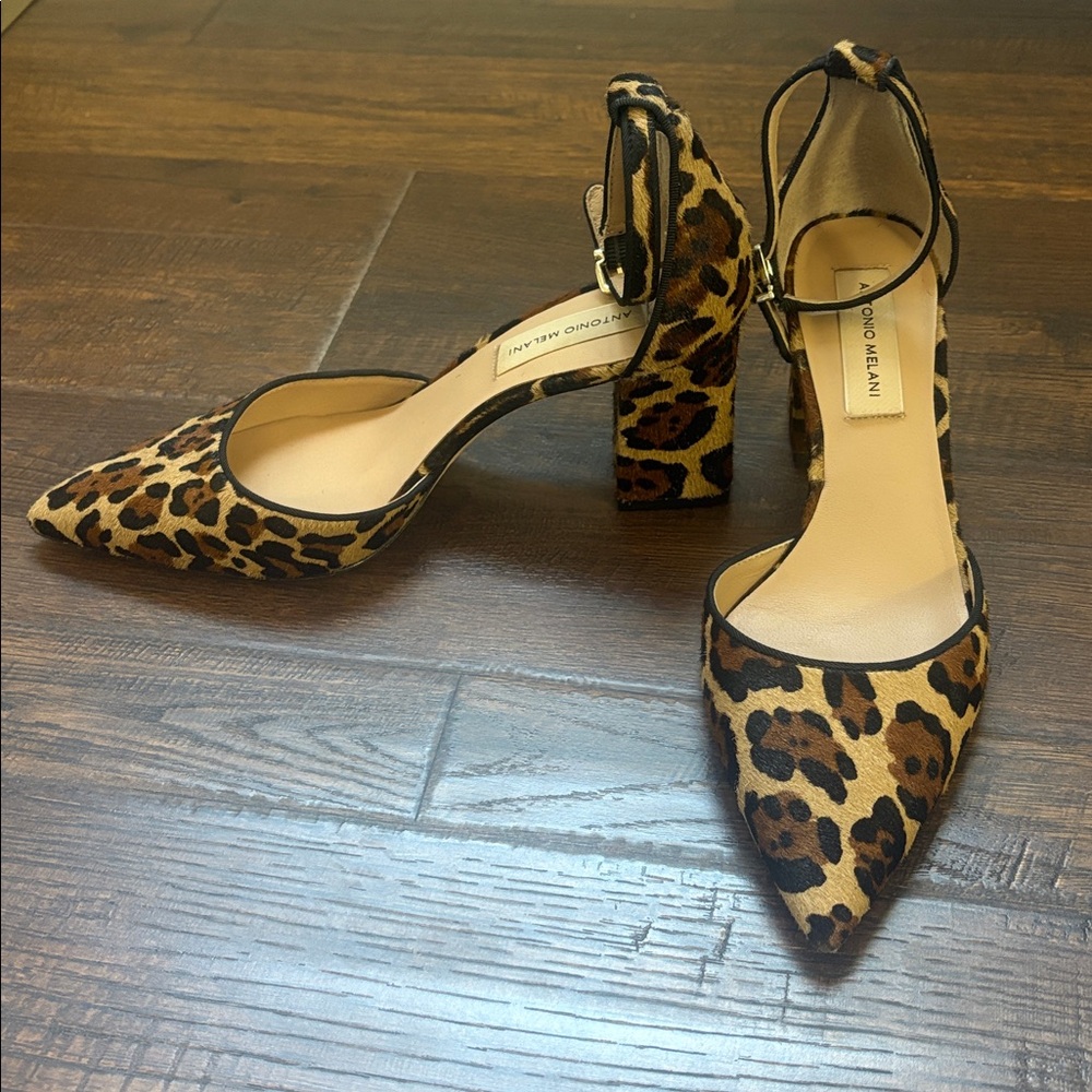 ANTONIO MELANI Leopard Print Heels